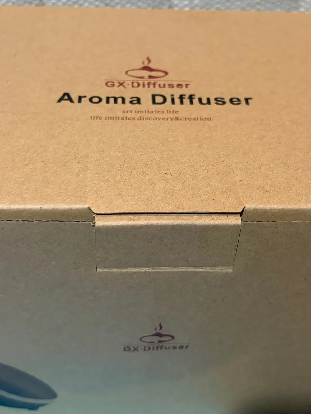 GX Diffuser GX-14K Cashew Nut Shape Aroma Diffuser, Light Wood Grain, Electric